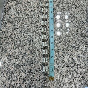 Elegant Pearl and Silver Beaded lanyard